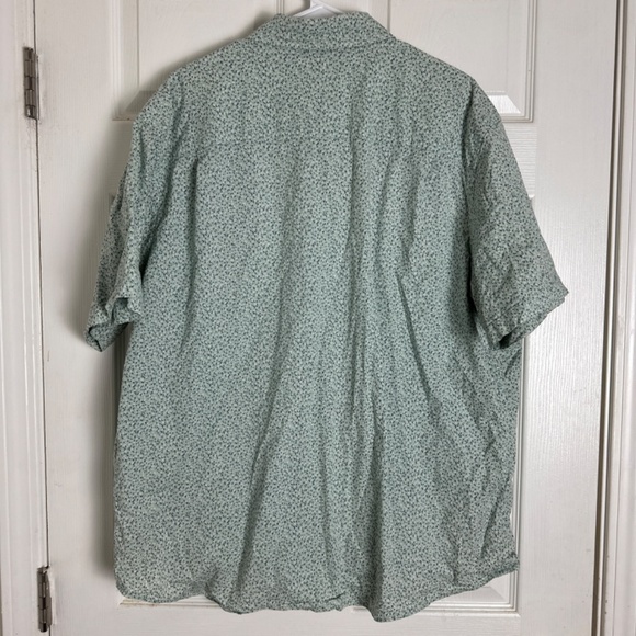 Hawker Rye Green Frat Floral Relaxed Fit Short Sleeve Button Down Men Size XXL - Picture 5 of 6